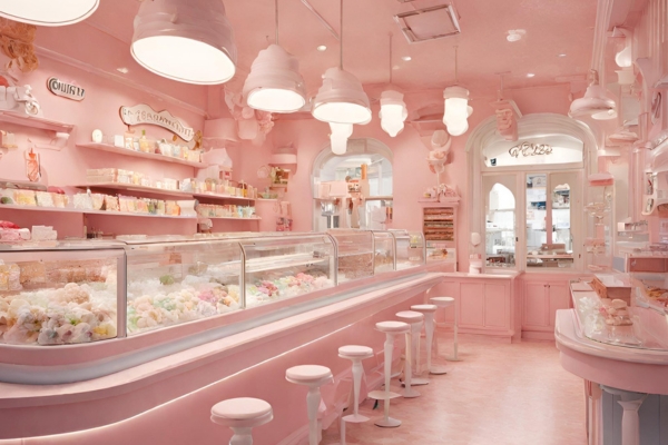 gelato shop in Verona, Italy